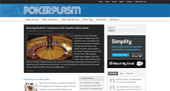 Desktop Screenshot of pokerplasm.com