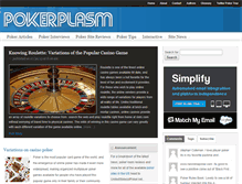 Tablet Screenshot of pokerplasm.com